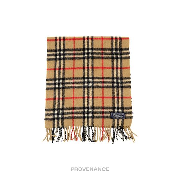 🔴 Burberry Scarf - "Burberrys" Nova Check Cashmere - Picture 1 of 5
